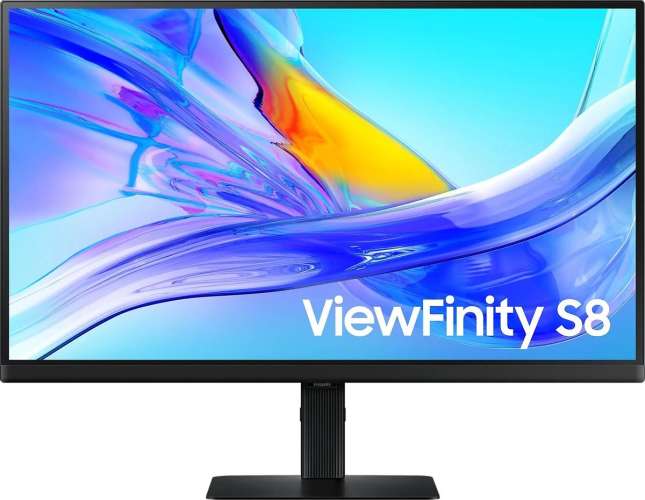 27" Монитор Samsung ViewFinity S8 S27D804UAIXCI,  3840x2160,  IPS,  1хHDMI,  1хDP,  черный [ls27d804uaixci]